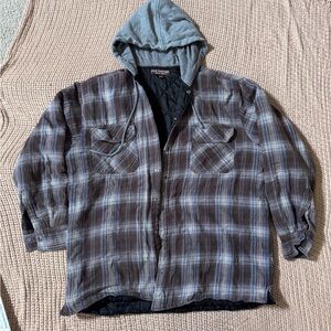 Plaid Hooded Jacket